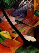 Franz Marc Deer in the Woods II, 1912 oil painting reproduction